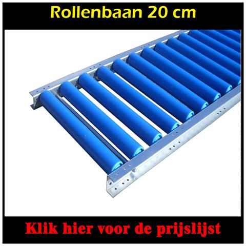 Rollenbaan kunststof 20 cm